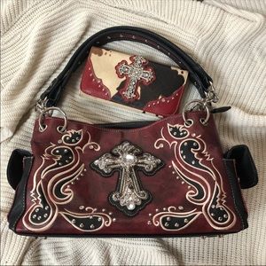Western style purse and wallet